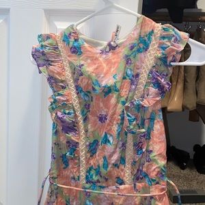 Floral ruffle dress